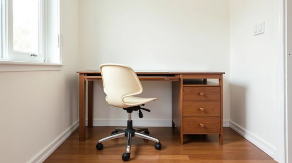 Bureau d'angle avec rangement : la solution des petits espaces de travail